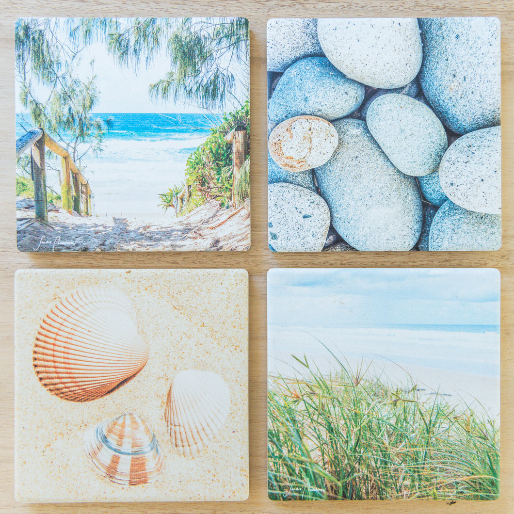 Coastal Ceramic Coasters